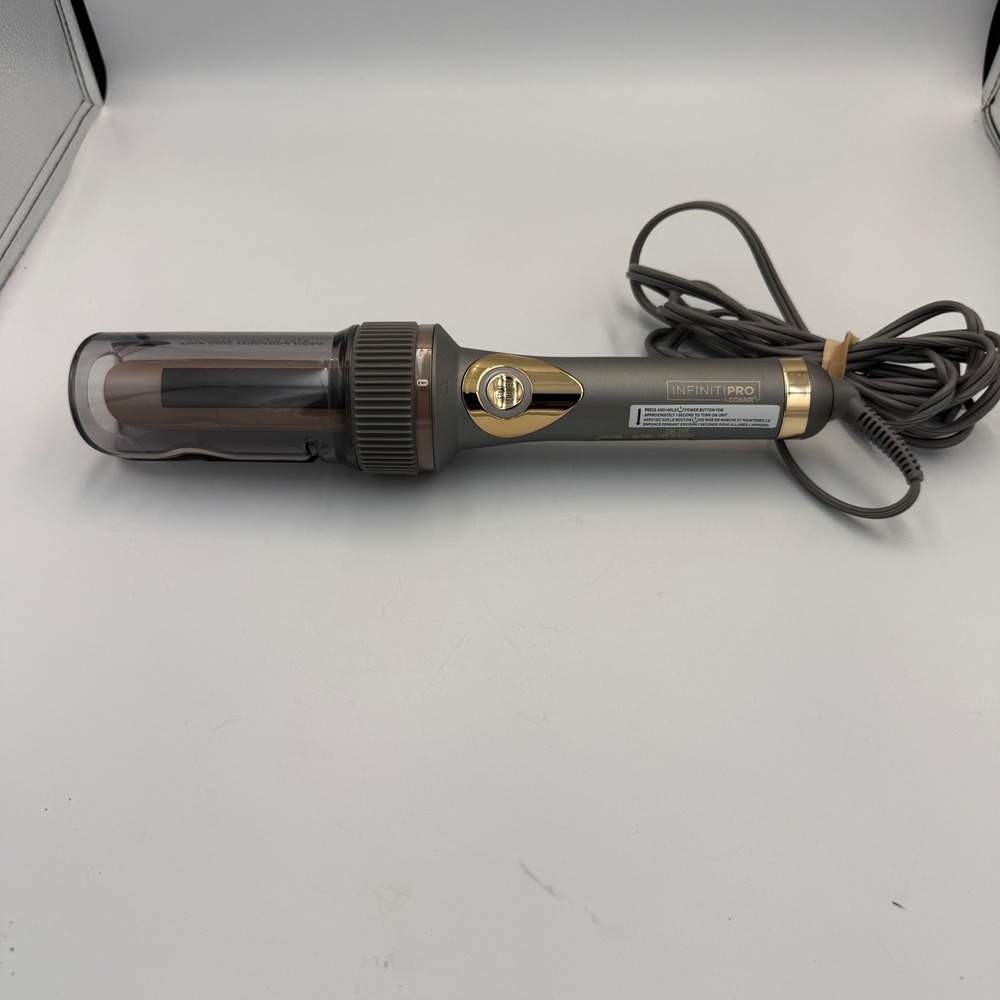 Conair InfinitiPro Unbound Corded Auto Curler Grey Gold CD1032C Hair Curler